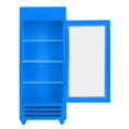 thumbnail image 4 of Dollhouse Vertical Refrigerator, Dollhouse Refrigerator Premium Birch Simulation Stimulate  For Decoration Blue, 4 of 8