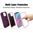 thumbnail image 4 of Entronix Funda Resistente para iPhone 11, Triple Capa, Resistente a Golpes y Anticaídas, Color Morado, 4 of 6