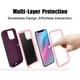 thumbnail image 4 of Entronix Funda Resistente para iPhone 11, Triple Capa, Resistente a Golpes y Anticaídas, Color Morado, 4 of 6