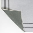 thumbnail image 6 of JONATHAN Y WASHABLE 9 x 12 Area Rug, Sloane 2-Stripe Border Washable - White/Gray, WSH125B-9, 6 of 7
