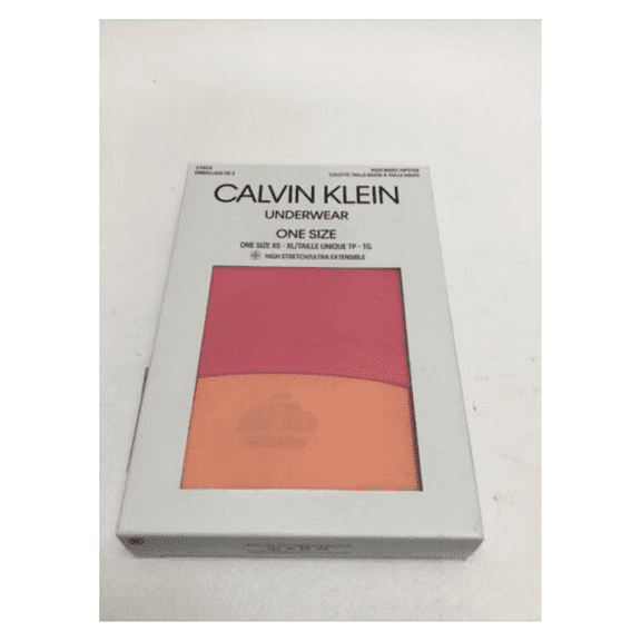 2Pack Calvin Klein Women High-Waist Hipster Underwear PinkandOrnage one size XS-XL