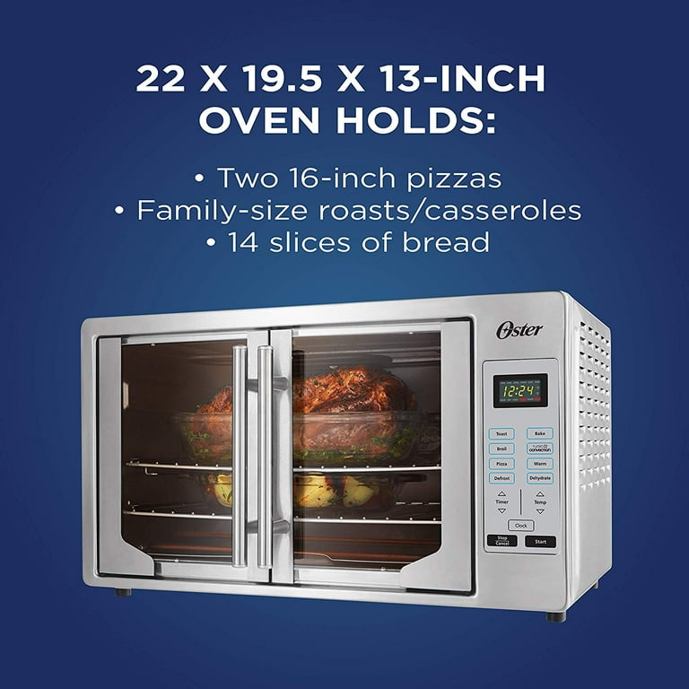 Oster Air Fryer Countertop Toaster Oven, French Door And Digital