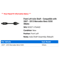 thumbnail image 2 of Front Left Axle Shaft - Compatible with 2007 - 2013 Mercedes-Benz S550 4Matic 2008 2009 2010 2011 2012, 2 of 2