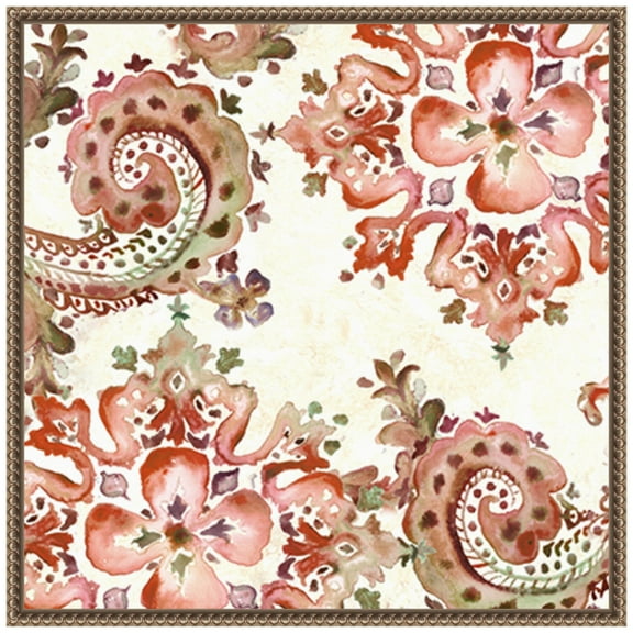 Amanti Art Artisan Medallion Pattern II Framed Canvas Wall Art Print