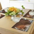 thumbnail image 4 of Ambesonne Orange Place Mats Set of 4, Old Brick Factory Wall, Standard Size, Orange, 4 of 6