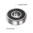 thumbnail image 4 of Uxcell 609-2RS Deep Groove Ball Bearings 9x24x7mm Chrome Steel ABEC5 Z3 5 Pack, 4 of 5