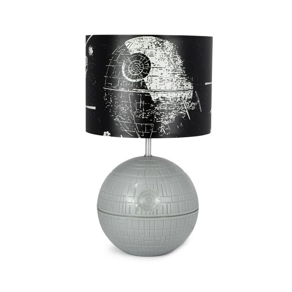 Robe Factory RBF-12578-C Star Wars Death Star 3D Touch Lamp, Led Lamp With Printed Shade, 14 Inches