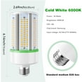 TRAHOO2Pack 50W LED Corn Light Bulb,E26 led Bulbs 5000k,Replacement