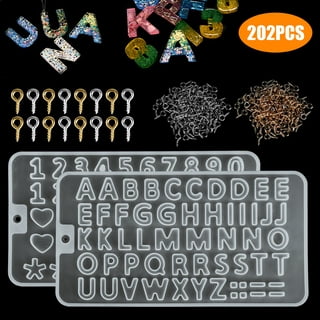 TEHAUX Silicone Letter Resin Keychain Molds Letter Molds for Resin DIY  Epoxy Silicone Molds for Resin Silicone Alphabet Number Letter Casting  Alphabet