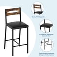 thumbnail image 4 of QinaQin Three-Piece Dining Table and Chair Set Includes Storage Space, Two Pu-Padded Dining Chairs for Small Apartments and Bedrooms for Small Homes and Apartments, 4 of 8