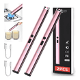 thumbnail image 2 of 2pcs Encendedor Eléctrico Recargable Usb De Cocina Multiusos Eo Safe Imports Oro rosa, 2 of 5