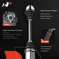 thumbnail image 4 of A-Premium CV Axle Shaft Assembly Compatible with BMW 550i GT xDrive 10-17, 750i 750Li xDrive 10-15, Alpina B7 B7L xDrive 11-15, 3.0L 4.4L, Front Left Driver Side, Replace# 18-341200, 31607593039, 4 of 9