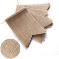 thumbnail image 3 of Banderines de arpillera 15 piezas Zhivalor bandera triangular decoración DIY bodas baby shower cumpleaños fiestas vacaciones, 3 of 4
