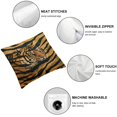 thumbnail image 4 of BANET Animal Skin Throw Pillow Cover Black Yellow Orange Brown Decorative Pillow Cases Square Cushion Cover for Home Bed Sofa Couch 24x24in, 4 of 5