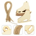 thumbnail image 4 of Gymnture christmas 20 Wood Ice Skate Cutouts Christmas Wooden Slices DIY Crafts 8.5X8cm, 4 of 10
