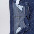 thumbnail image 3 of Juslio Women Denim Straight Jeans High Waist Pocket Casual Blue Jeans, 3 of 9