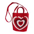 thumbnail image 5 of Women's Woven Tote Bag Grocery Bag Knitted Handbag for Party Working Outdoor Red, 5 of 7