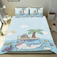 thumbnail image 1 of Pusheen el Gato Conjunto de sábanas temático, trío de piezas, cómodo y amigable con la piel, diseño único, regalo de decoración para el hogar para familiares, amigos y fans,140cm *210cm, 1 of 6