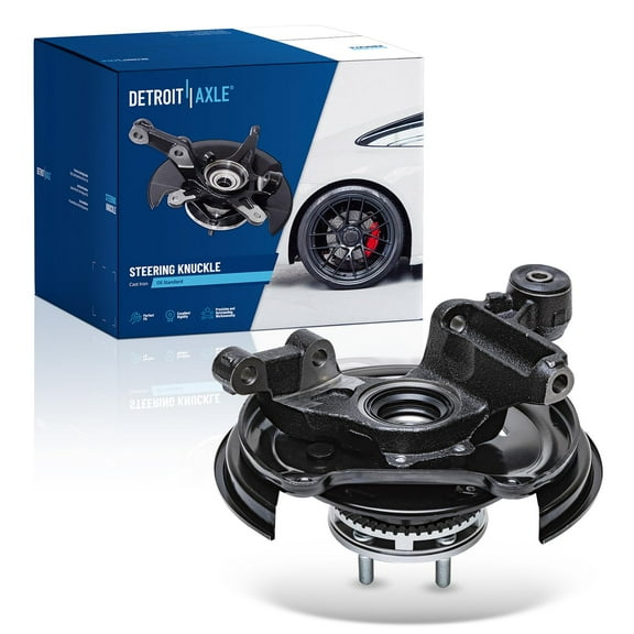 Detroit Axle - Rear Steering Knuckle for 01-08 Subaru Forester, Steering Knuckle & Wheel Hub Bearing 2001 2002 2003 2004 2005 2006 2007 2008 Replacement