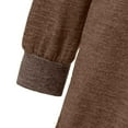 thumbnail image 6 of Womens Tops Clothing Long Sleeve Round Neck Split Top Loose Casual Pullover Top Shirt Blouses For Women, 6 of 7