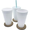 Disposable Coffee Cups Styrofoam Hot Drink Beverage To Go 20 Ounce 50/Case With Lids…
