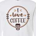 thumbnail image 4 of Inktastic I Love Coffee Long Sleeve T-Shirt, 4 of 5