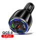 thumbnail image 5 of Cargador inteligente rápido redondo para teléfono móvil y coche, cargador de coche 5 USB, carga rápida QC3.0, 5 puertos, transmisor FM para coche, 5 of 6