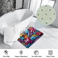 thumbnail image 3 of Graffiti Non-Slip Polyester Door Rug Chair Mat Kitchen Rugs, Machine Washable, 3 of 6