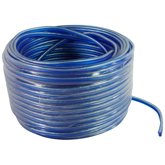 Rockville BLUE 16G100 OFC 16 Gauge 100 Foot 100% Copper Speaker Wire Car Audio
