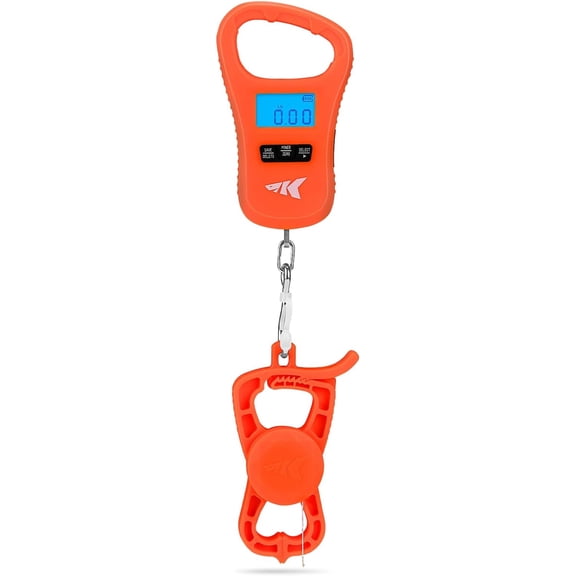 KastKing ToughTide Fish Scale with Lip Gripper, 65lb, USB Rechargeable, LCD, Ultra-Thin