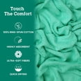 thumbnail image 2 of Casa Lino 8 Piece Ring Spun Cotton Bath Towel Set, Quick Dry- Sky Blue, 2 of 6