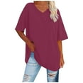 thumbnail image 2 of Lightweight Summer Tops for Women Casual Beach Daily Cute Short Sleeve, 2 of 5
