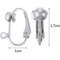 thumbnail image 2 of 36 Pack Clip-on Earring Converter with Easy Open Loop for DIY Earring and Turn any Studs or Pierced into Clip on (Gold and Silver), 2 of 5