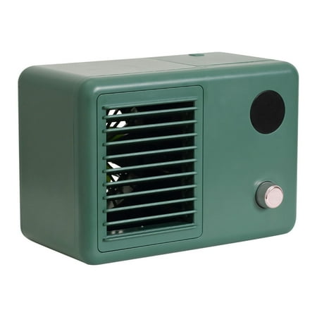 

2021 New Style Portable Mini Air Cooler USB Removable Air Conditioning Fan Green