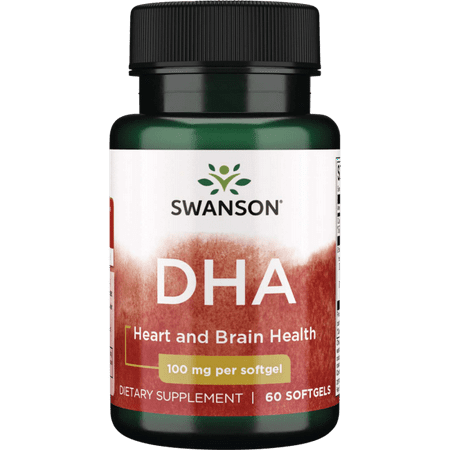 Swanson Omega-3 Ecomega Dha Fish Oil 100 mg 60 Softgels