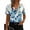 Light Blue#28, variant on Women's Summer T Shirts Top Plus Size Cowl Neck Short Sleeve Shirt Casual Oversized Loose Fit Breathable Draped Neck Tee Shirt Blouse