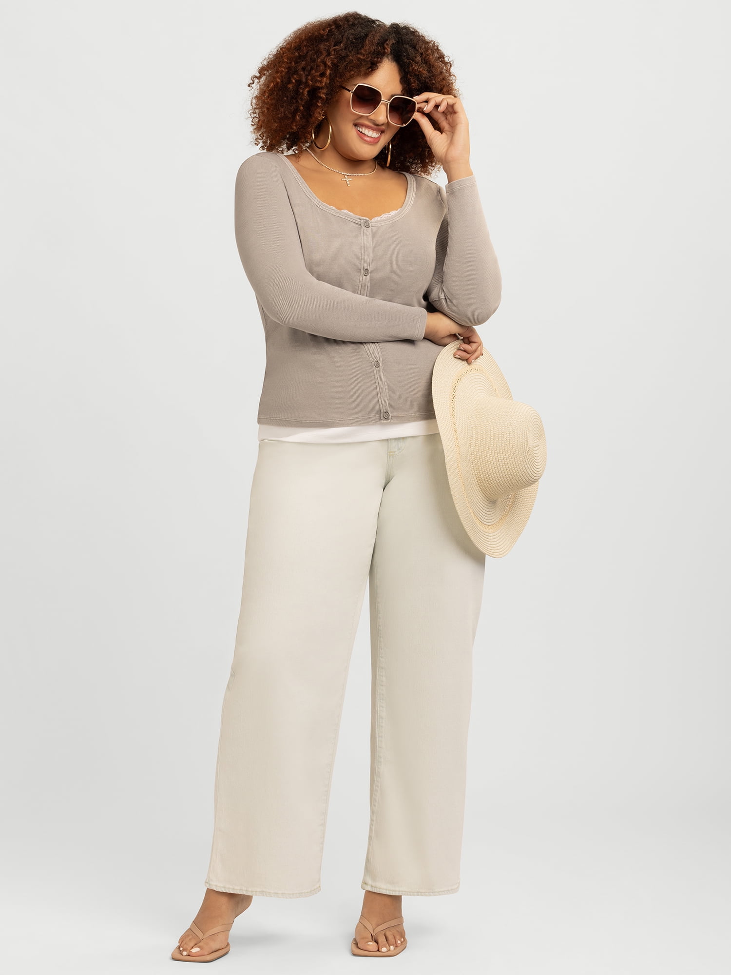 Jessica Simpson Women's and Women's Plus Manuela Layered Look Top, Sizes XS-4X