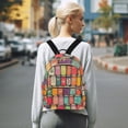 thumbnail image 7 of FORMRS Mini Backpack Purse for Women Quilted Travel Daypack Casual Shoulder Bag, Beige Jar, 7 of 7