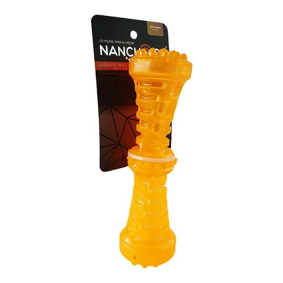 Juguete para perro Nanchoice Rubber stick md naranja 1pza