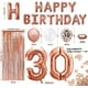 thumbnail image 2 of Decoraciones para 30 cumpleaños JM Cortina con flecos Globo de helio Números 30 XXL, 2 of 5