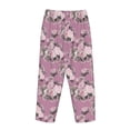 thumbnail image 5 of Xecao Rose Flowers Women's Straight Lounge Pajama Pants: The Epitome of Relaxed Sleepwear, 5 of 9