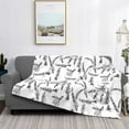 thumbnail image 2 of Naloa Lavender Flowers Flannel Blankets - Thick and Warm Blanket for Winter, Soft Fuzzy Plush King Blanket for All Seasons50"x40", 2 of 6
