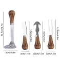thumbnail image 3 of TIMIFIS Sealing Clip Cheese Knife Vertical Cheese Spatula Wood Handle R Cake Spreader Bread Knife Set Kitchen Gadgets, 3 of 6