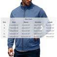 thumbnail image 3 of Eygvbb Men's Full Zip Jacket with Stand Collar Side Zipper Pockets Long Sleeve Casual Coat for Daily Commute Work and Outdoor Activities, 3 of 8