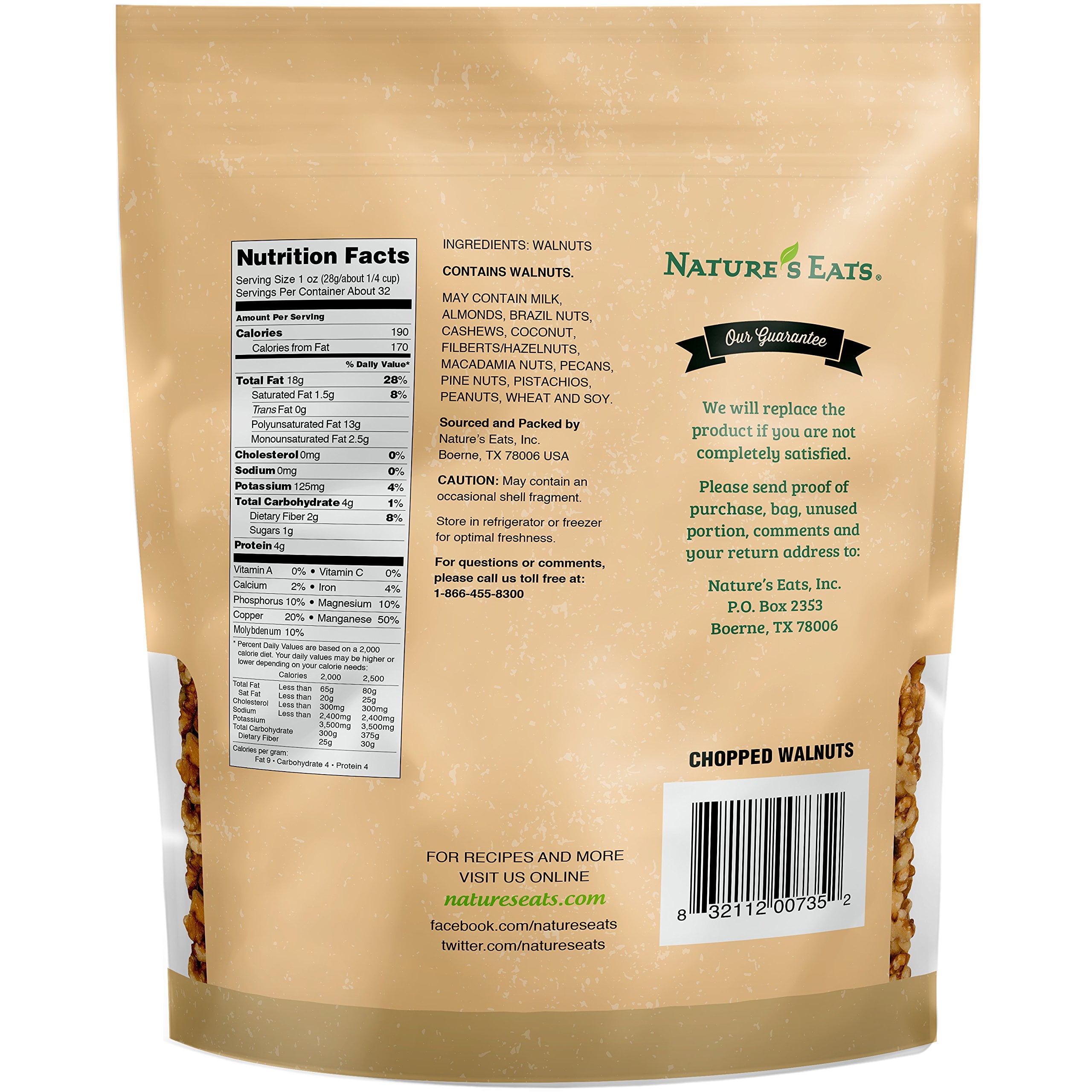 Nature's Eats Chopped Walnut, HP29&nbsp;32 Ounce