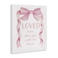 thumbnail image 2 of Stupell Industries Glam Loved More Sentiment Pink Ribbon Canvas Art, 16 x 20, by Cindy Jacobs, 2 of 8