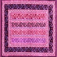 thumbnail image 1 of Ahgly Company Indoor Square Abstract Pink Contemporary Area Rugs, 8' Square, 1 of 4