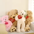 thumbnail image 4 of MaoGoLan 5ft Big Teddy Bear Stuffed Animal Giant Brown Bear with Heart Plush Toy, 4 of 10