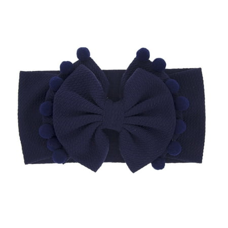 

Baby Girl 1Pc Solid Bowknot 3D Ball Stretchy Hair Accessories