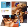 thumbnail image 1 of Étui pour iPad 9,7 Pouces 2018/2017, Étui pour iPad Air 2, Étui pour iPad Air, Étui de Protection en Cuir Dteck à Réglage Intelligent avec Support et Fonction Réveil/sommeil Automatique pour Apple iPad 6e / 5e Gén., iPad Air 1/2, Chat Mignon, 1 of 15